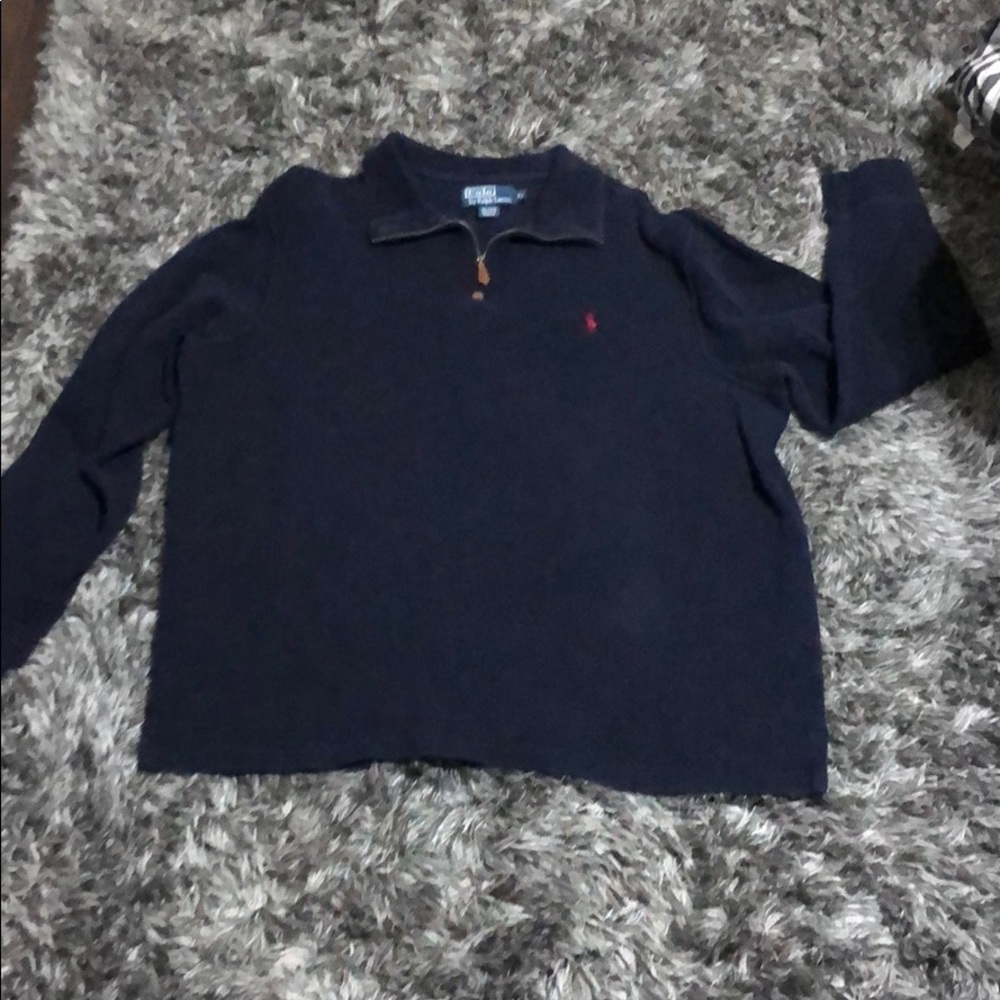 Men’s Long Sleeve 1/4 zip Navy